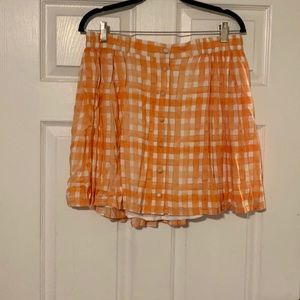 Urban Outfitters Pleated Plaid Skater Skirt